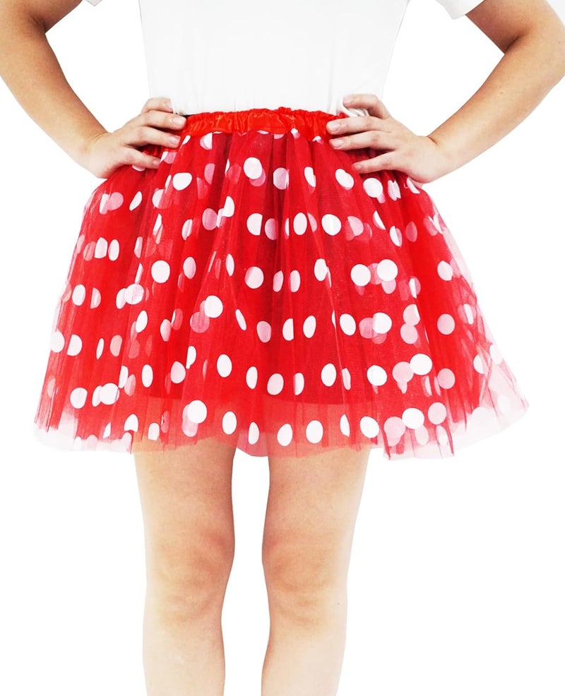 DMLBC Adult Women Polka Dots Tutu Skirt Teens Ballet Tulle Tutu Dress-Up Birthday Christmas Tutu Costume for Women - Image 5